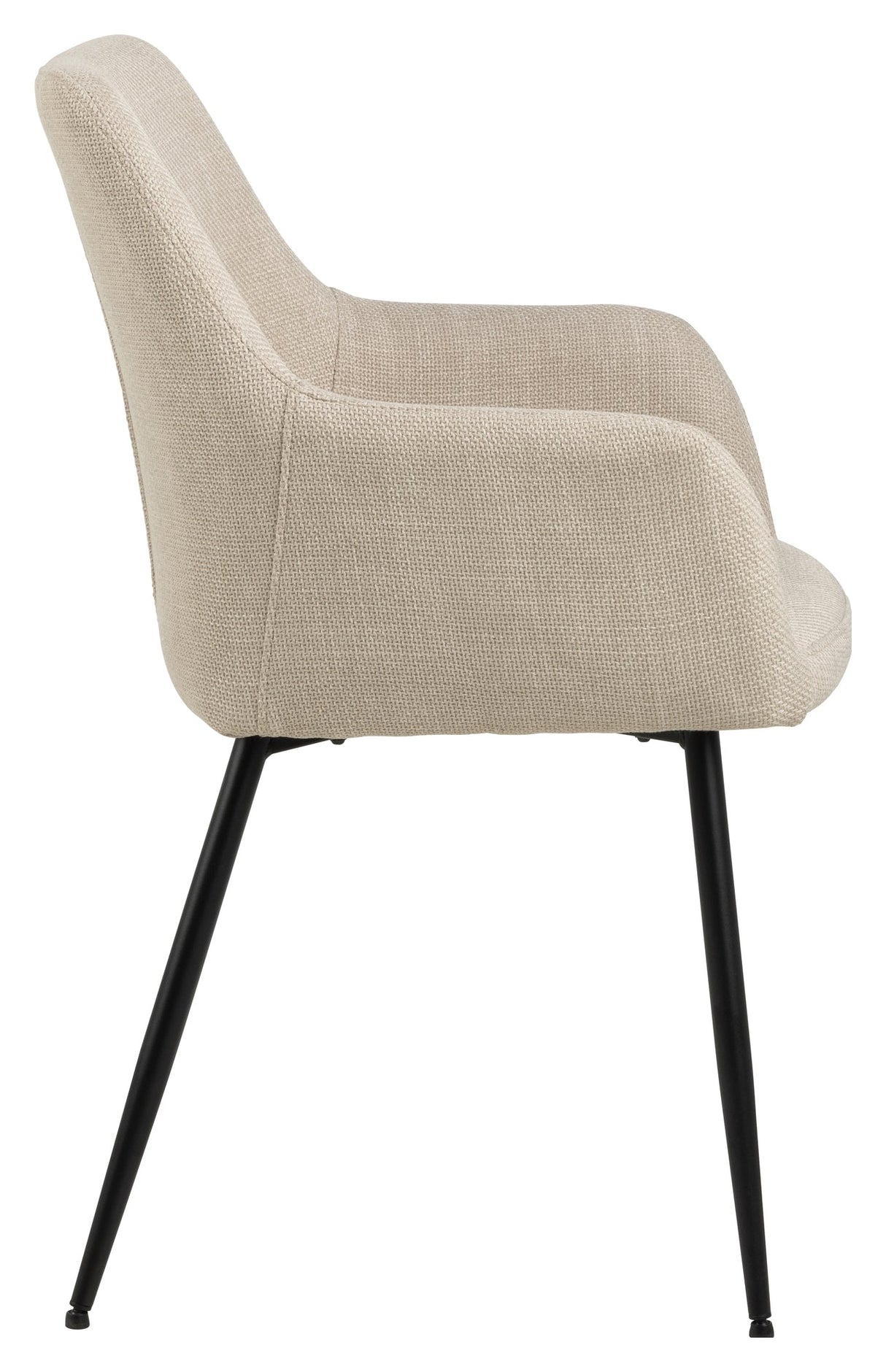 Lizzy, spisestol med/armlener - beige