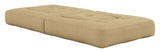 Cube futon, hvete beige