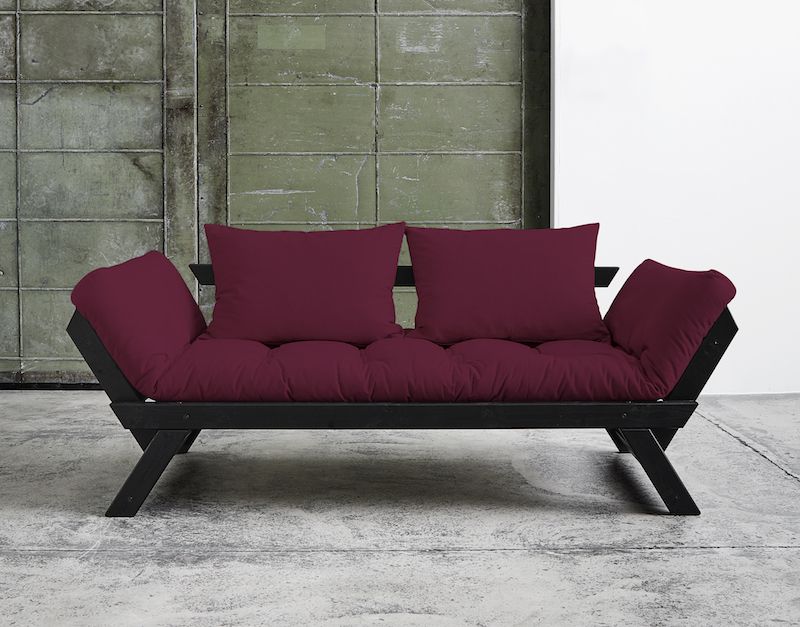 Bebop Sofa Bed Bordeaux/Black