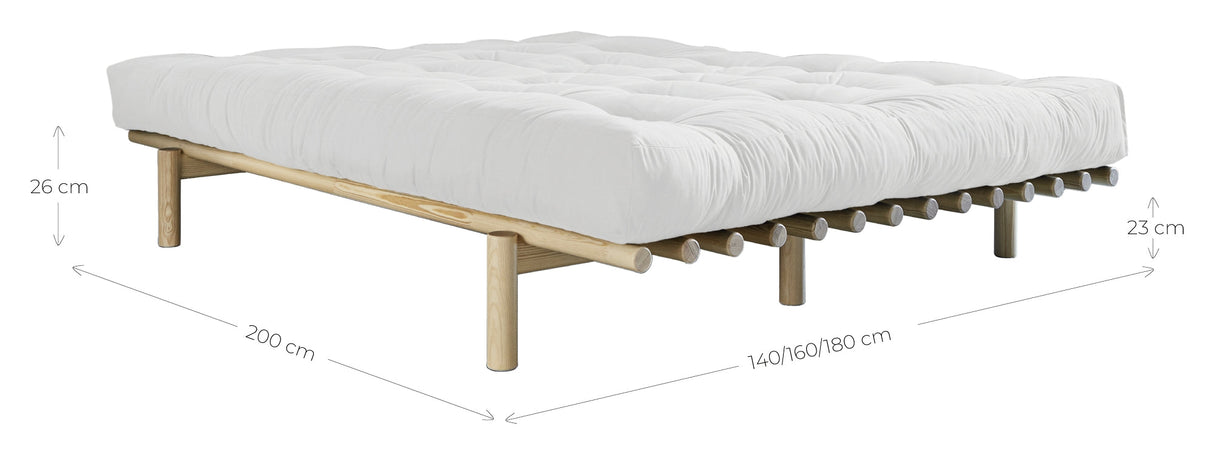 Pace Bed Frame, 160x200, Nature/Pine