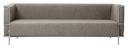 Modernistiske 3-personer. Sofa, beige ull