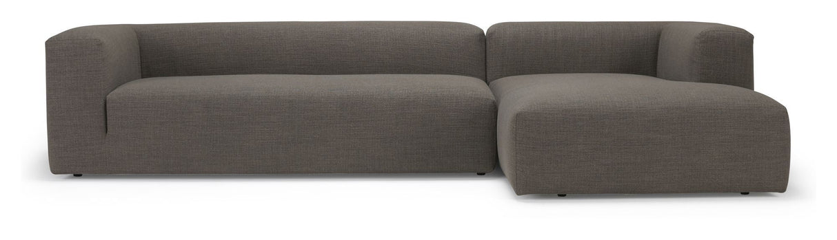 Kornum Sofa med Chaise Longue Right, Taupe