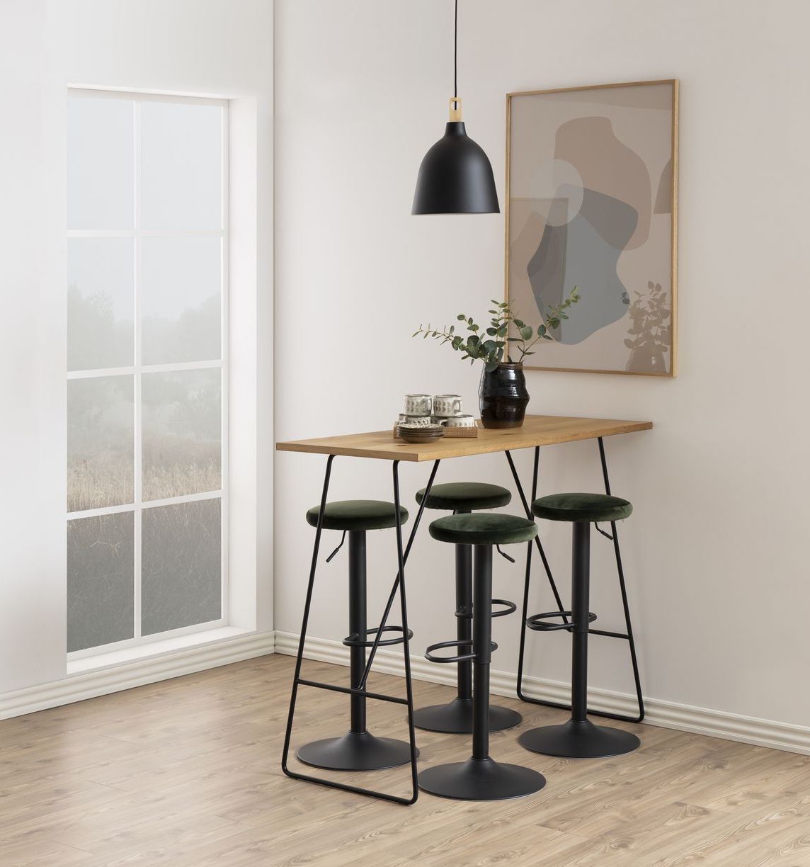 Finch Barstool, Forest Green