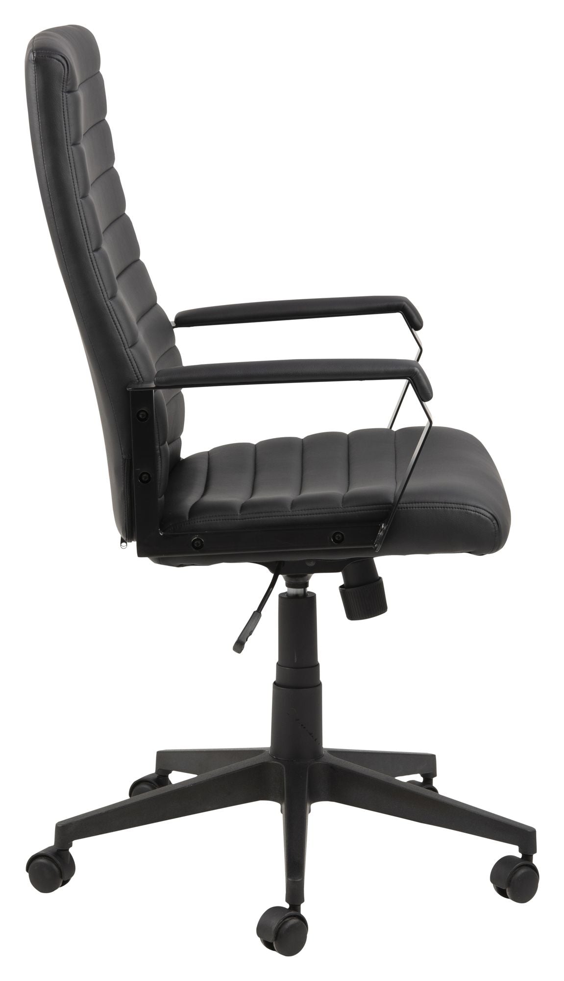 Charles Office Chair, Black Leather Look