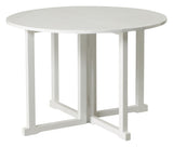 Butterfly Garden Table, White PU, Ø110