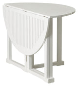 Butterfly Garden Table, White PU, Ø110