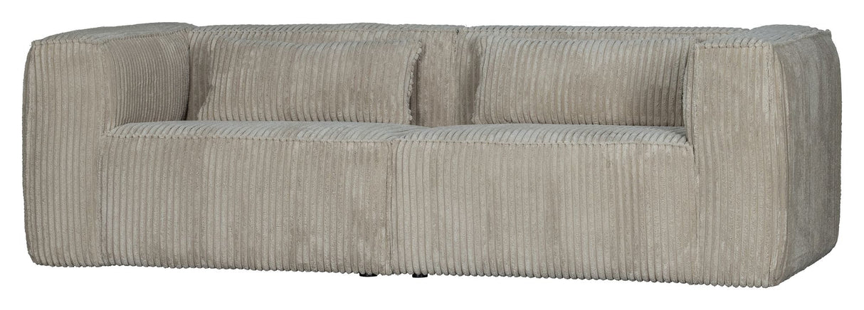 Woood Bean 3.5-per. Sofa i bred corduroy, natur