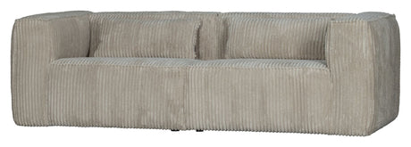 Woood Bean 3.5-per. Sofa i bred corduroy, natur