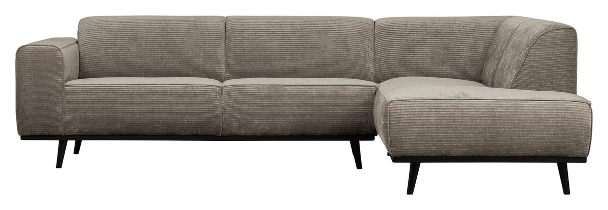 Uttalelse sofa w. Right-vending sjesel lang, leire