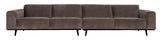 Uttalelse XL 4-pers. Modulær sofa, taupe