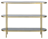 Smokey Console Table - Metall/glass