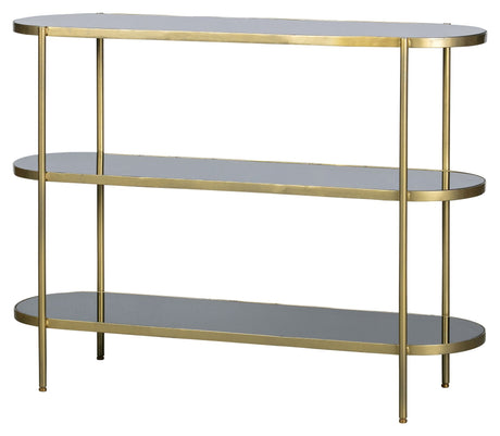 Smokey Console Table - Metall/glass