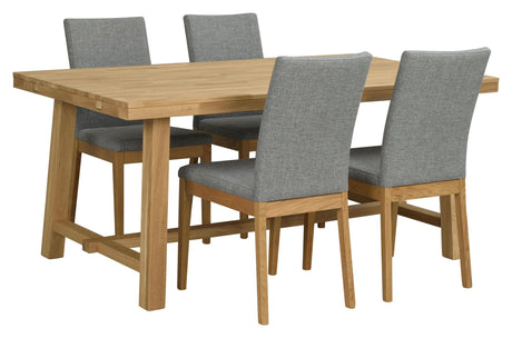 Brooklyn Dining Table 170x95, børstet eik