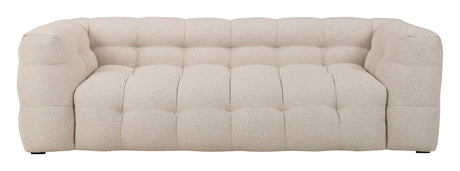 Hudson 3-seters sofa, Beige Bouclé