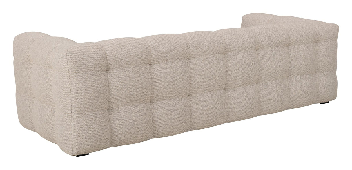 Hudson 3-seters sofa, Beige Bouclé