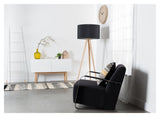 Zuiver Tripod Wood Floor Lamp - Svart