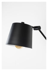 homii hajo vegglampe, svart