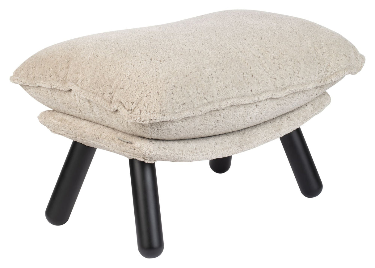 Zuiver Lazy Sack Footstool - Beige Teddy