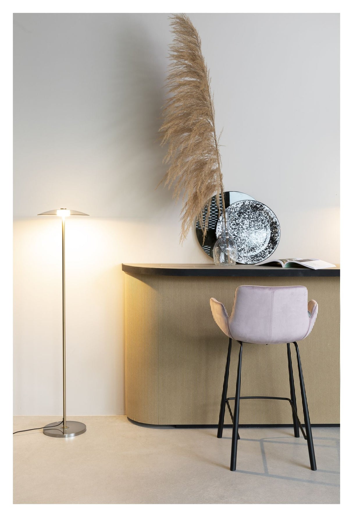 Zuiver Float Floor Lamp - Røykglass