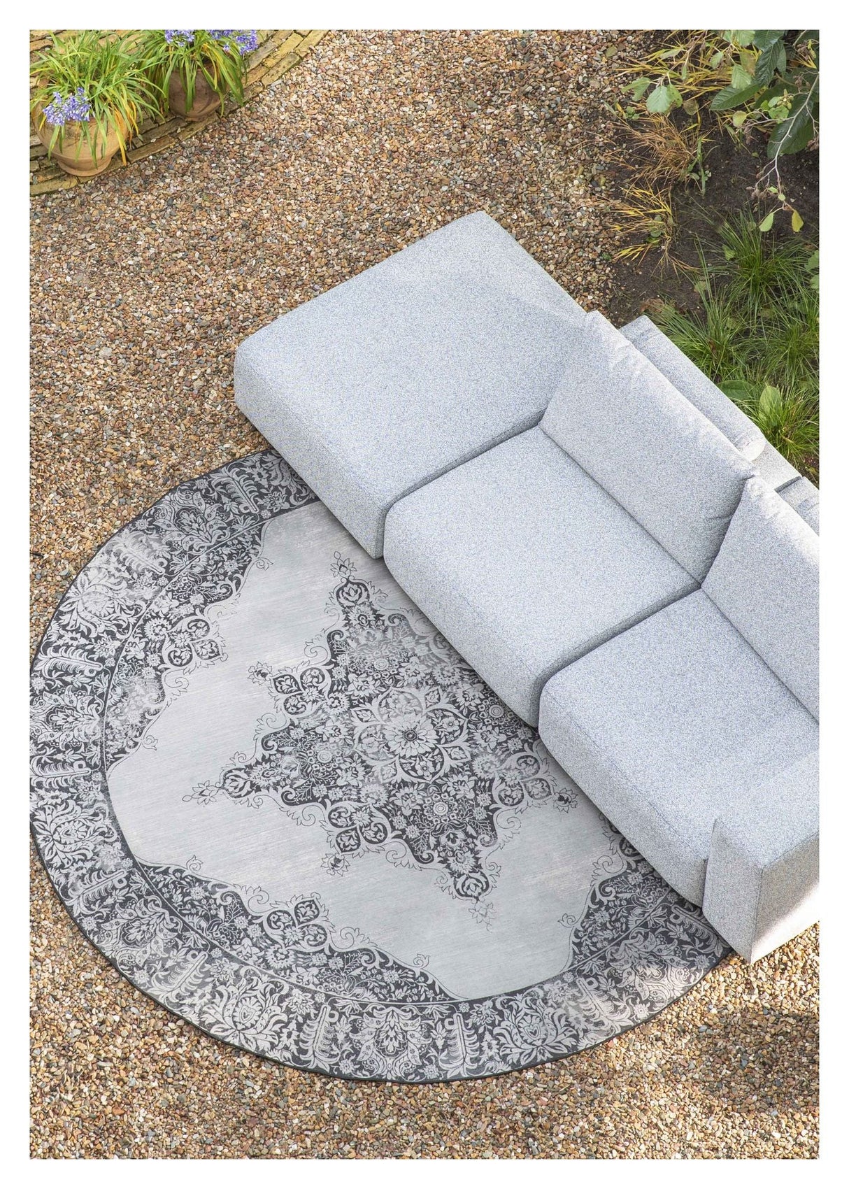 Coventry Outdoor Carpet - Black, Ø200