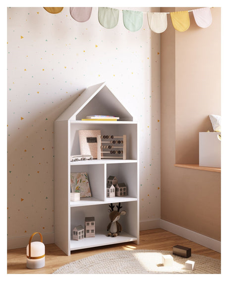 Celeste Kids 'Little House Bookcase, White