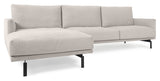 Galen 3-personer. Sofa med høyre vender langs langs lang, B254, Beige Chenille