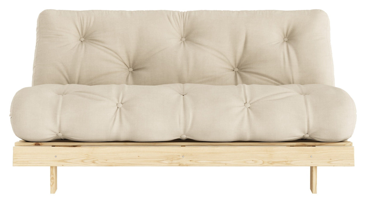 Røtter 160 sofa seng, furu/beige,