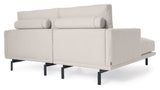 Galen 3-personer. Sofa med venstre venstre sjeselong, B214, Beige Chenille