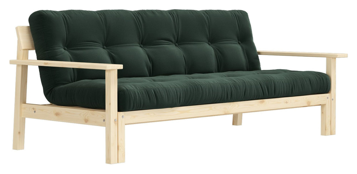 Slapp av sofa seng 190x100, grønn fløyel