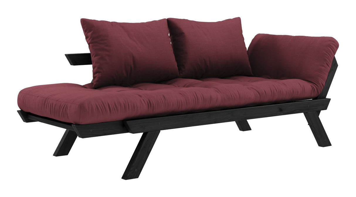 Bebop Sofa Bed Bordeaux/Black