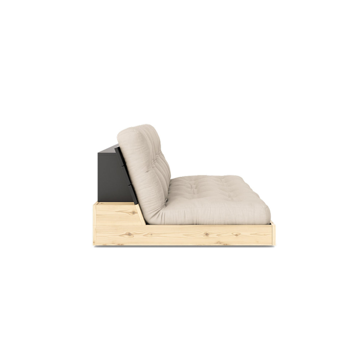 Basesofa, beige/svart