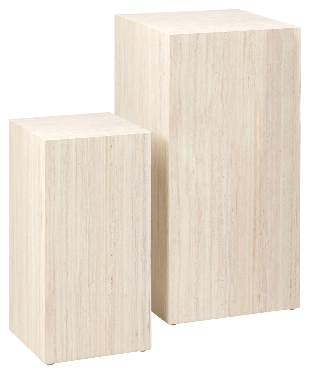 Terningpedal, sett med 2, beige mdf