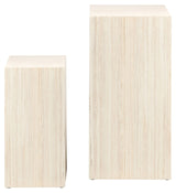 Terningpedal, sett med 2, beige mdf