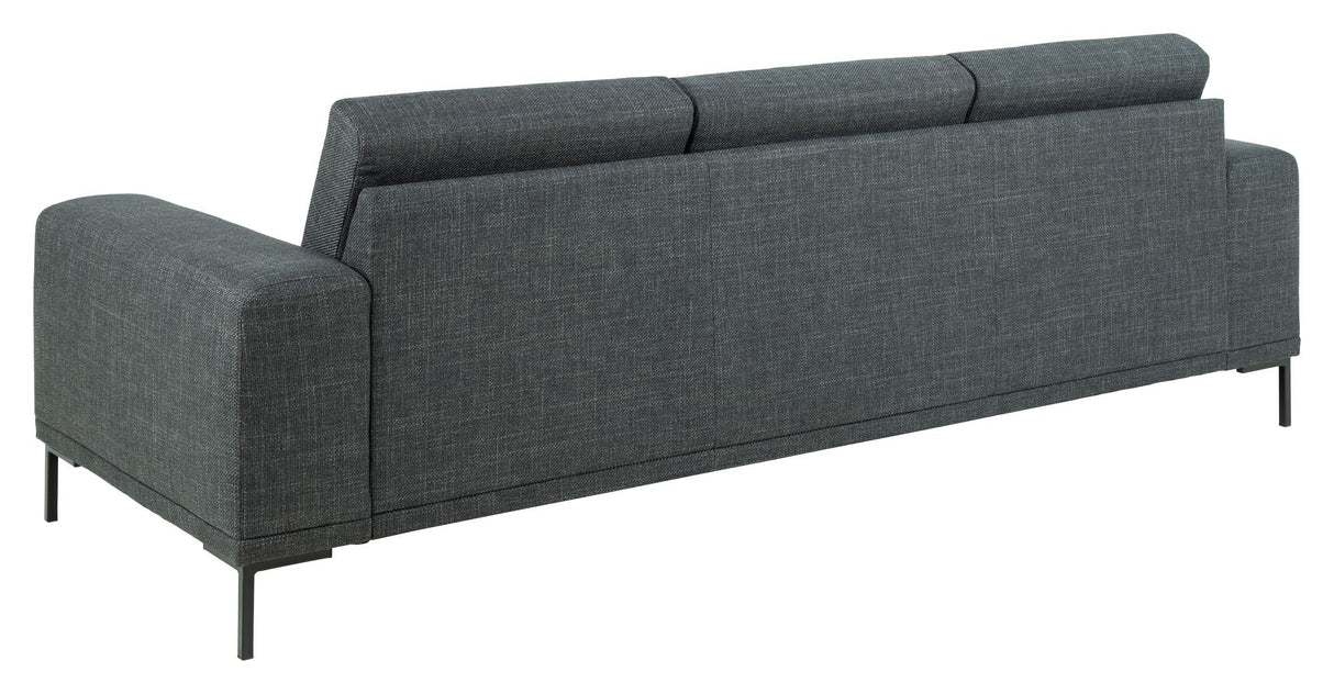 Emerson Sofa Gray, 3-seters sofa