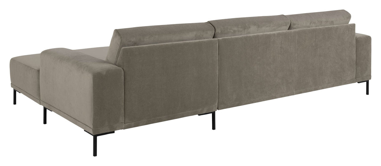 Emerson Sofa w. chaise longue right vendt, beige