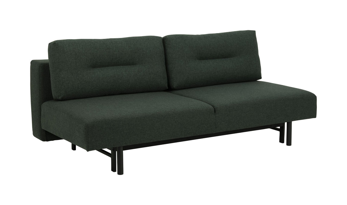 Malling sofa seng med ryggputer 200x105, grønt stoff