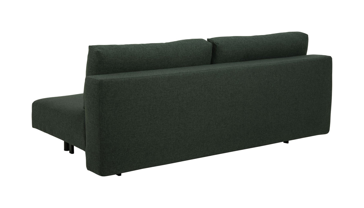 Malling sofa seng med ryggputer 200x105, grønt stoff