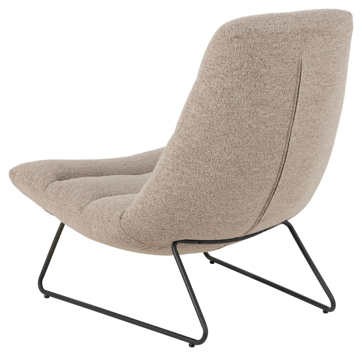 Milford Lounge Chair, Beige Fabric