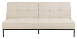 Perugia sofa seng, beige stoff, 198x95x87