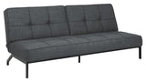 Perugia sofa seng, grått stoff, 198x95x87