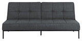 Perugia sofa seng, grått stoff, 198x95x87