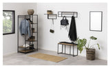 Seaford Clothes Rack med hyller, Nature MDF, 77x45x165