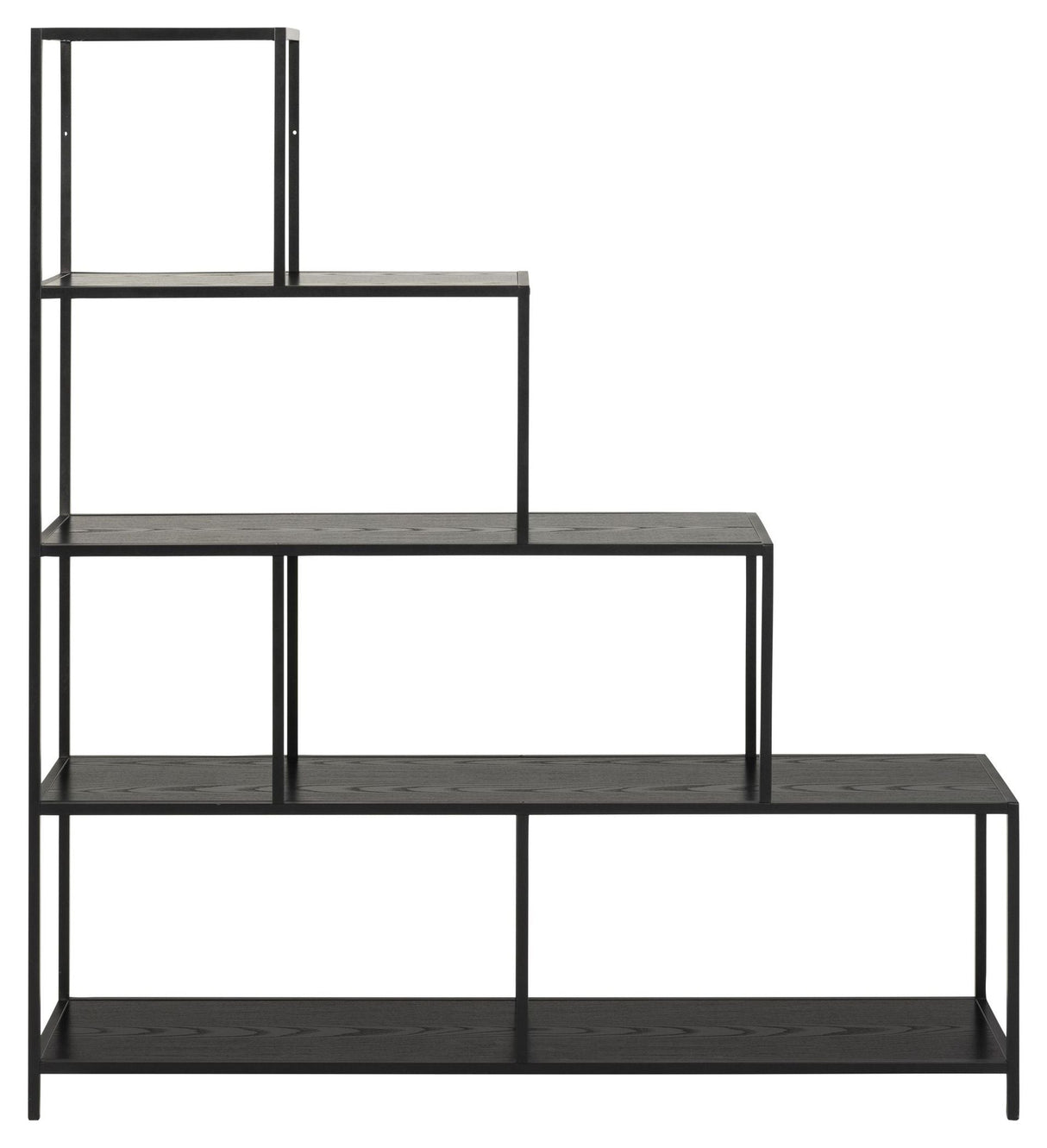 Seaford Shelf, Black MDF, 135x35x150