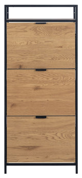 Seaford skoskap med 3 hyller, Nature MDF, 56x129