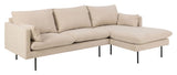 Selena Sofa w. chaise longue beige, høyre vendt