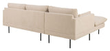 Selena Sofa w. chaise longue beige, venstre vendt