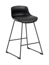 Tina Barstool, Black Pu Leather Look, SH: 66