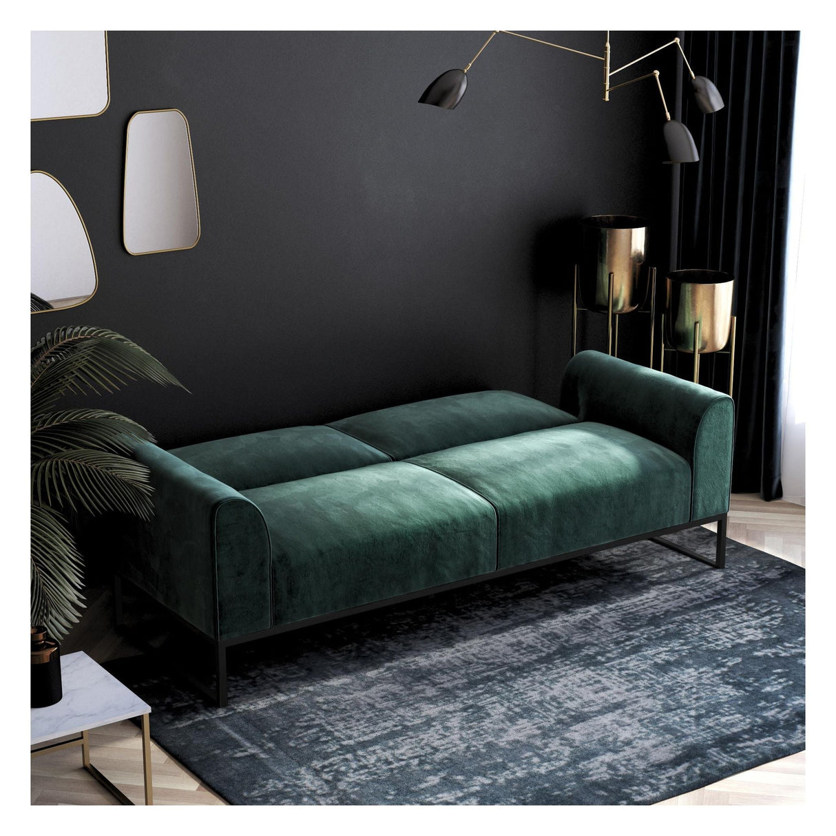 Adley spolesofa, grønn