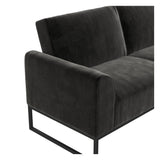 Adley Coil Sofa Bed, Black Velvet