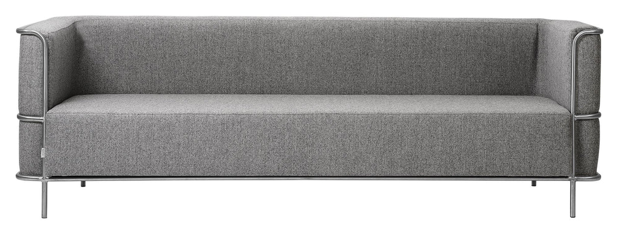 Modernistiske 3-personer. Sofa, lysegrå ull